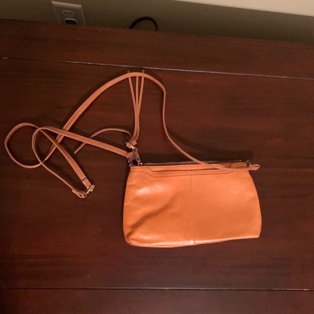 orange crossbody purse